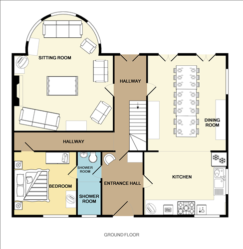 Floor Plan For 6 Bedroom Georgian House 8640